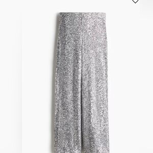 H&M Metallic Sequin Skirt